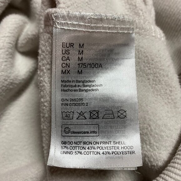 White Hoodie with Text - H&M - Picture 4 of 4
